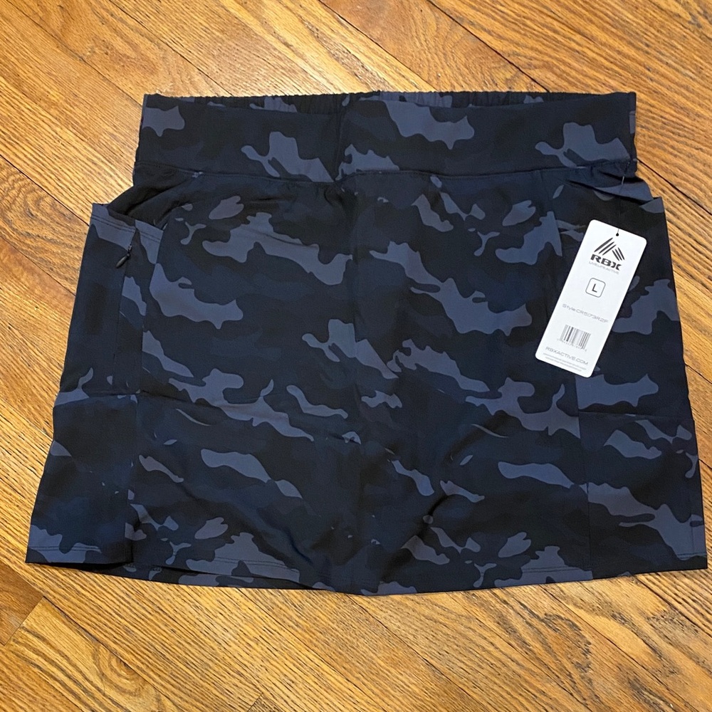 RBX Black and Gray Camo Skort